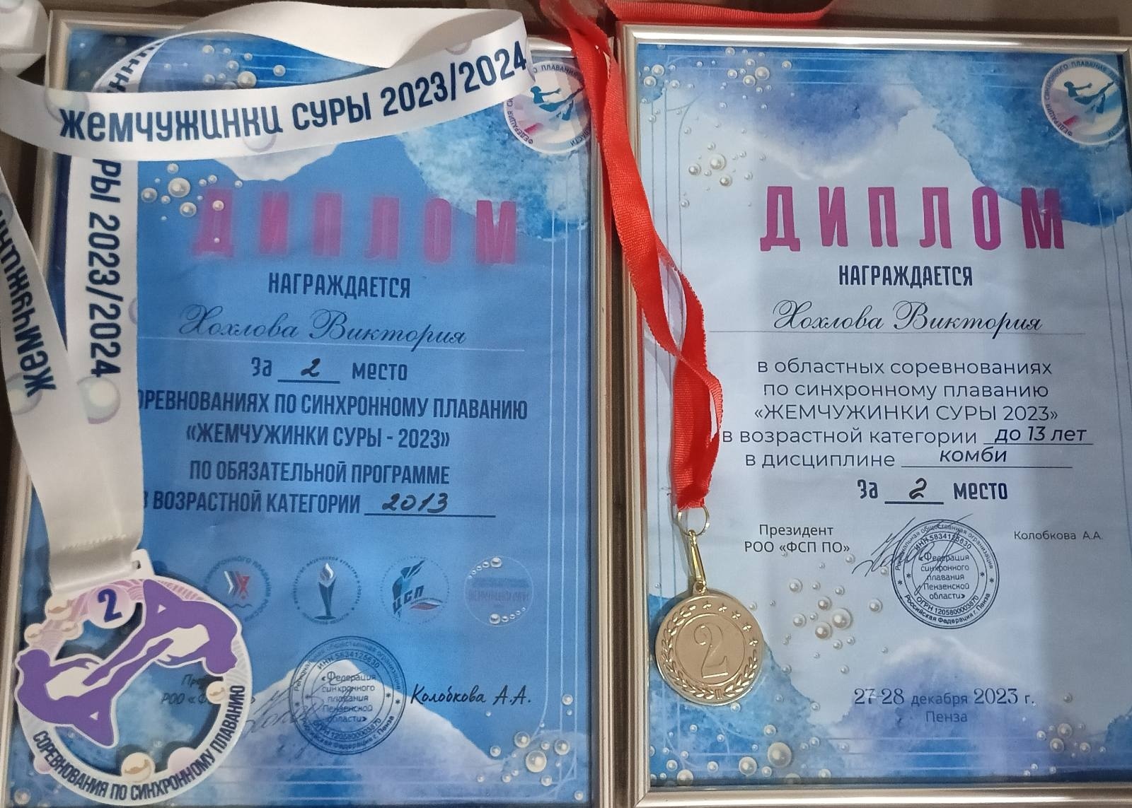 Областные соревнования по синхронному плаванию «Жемчужина Суры».