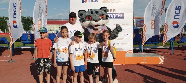 5 этап Всеросийских соревнований по триатлону среди участников до 12 лет.